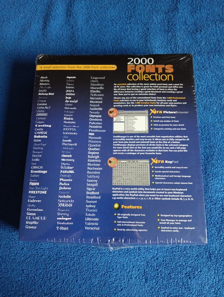 2000 font CD are TrueType fonts .ttf/.ttc Scalable Any Windows Systems Big Box - Image 3 of 4