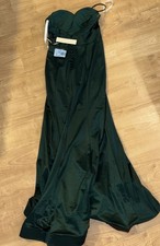 David’s Bridal Galina Signature Sculpted Off Shoulder Gown Martini Olive Sz 6 ‼️