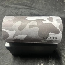 Invicta 3-Slot Watch Roll, Camo Grey, Blue 43921 Sold Out !!