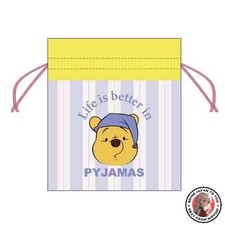 NOUVEAU pyjama sac à cordon en peluche Sunstar Papeterie Winnie l'ourson Disney