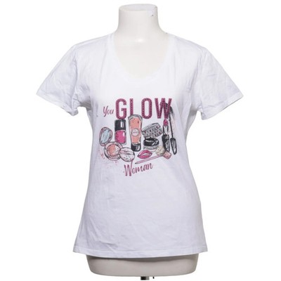 Liu Jo, T-shirt, Größe: M, model: wf 1185 j6287, Weiß/Mehrfarbig, Baumwolle #IZu