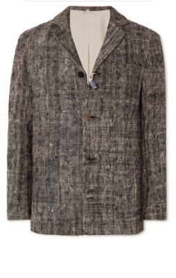 11.11/eleven eleven Womens Unstructured Organic Cotton Blazer Black Size L $719