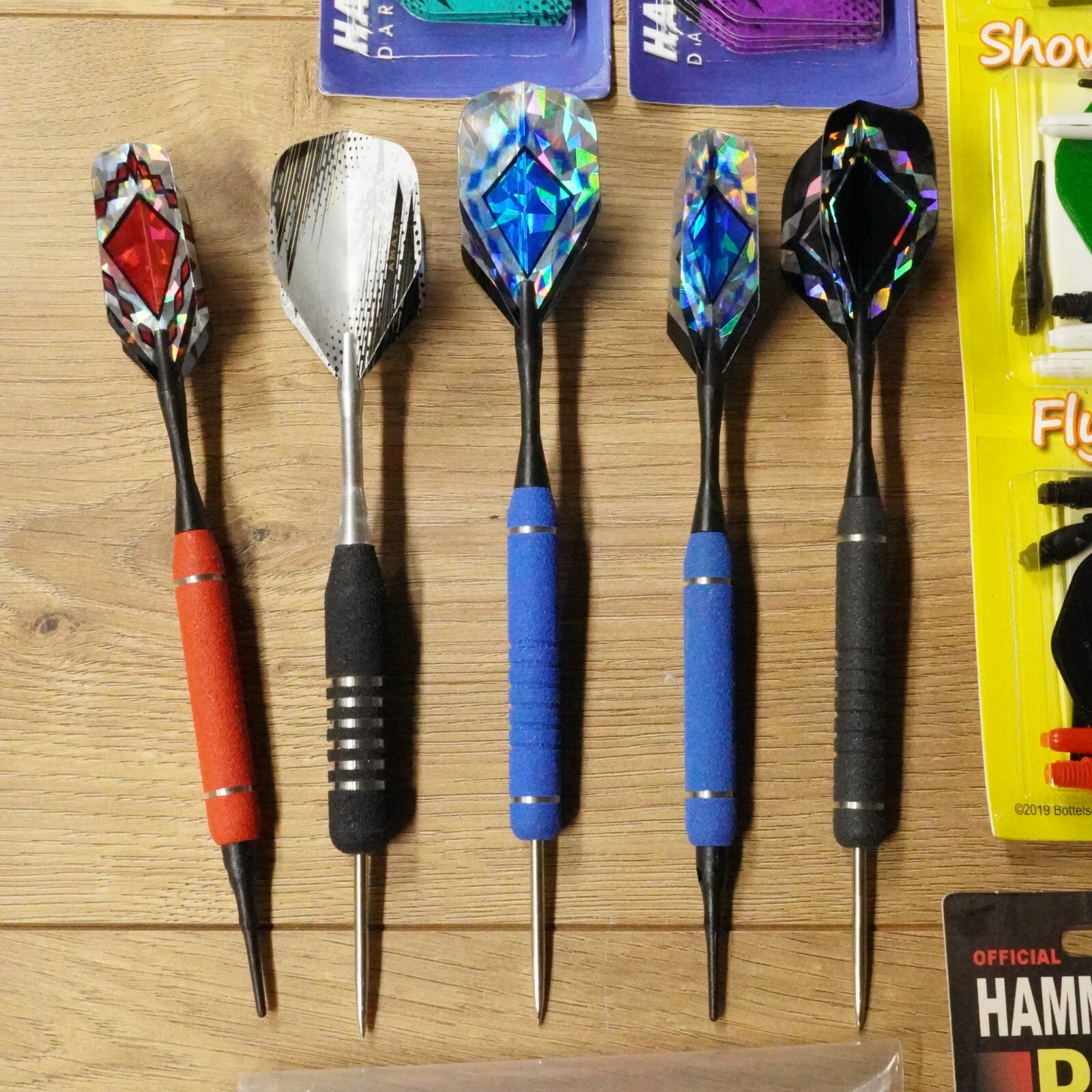 Bottelsen Dart Accessories Lot Tips Shafts Flights 5 Darts & More New