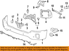 GM OEM 14-19 Sierra 1500 Limited Bumper Components-Bumper Bracket 22757263