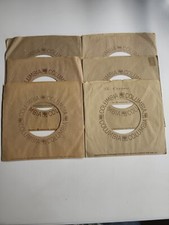 45 RPM 7" RECORD SLEEVES CO. SLEEVE 6 PACK SEE PHOTOS - Columbia SLV29 