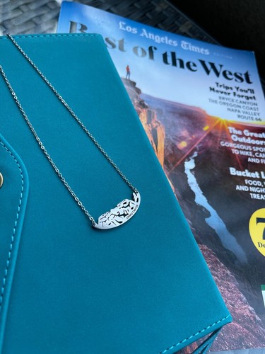 Grand Canyon National Park Handmade Landmark Silver Necklace | Same Day Shipping - Picture 2 of 5