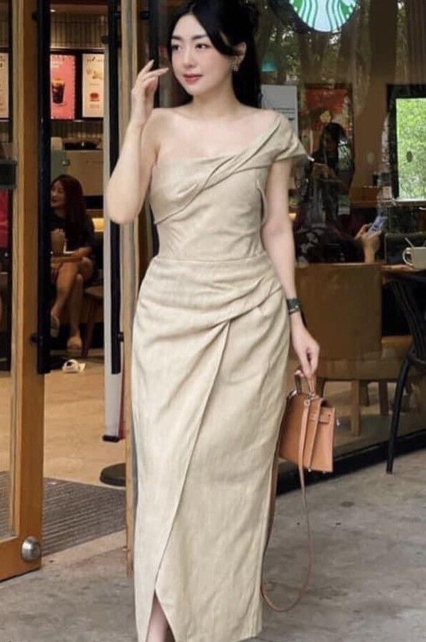 zara asymmetric pencil dress Zara Asymmetric Pencil Dress Slip Midi Camel Taupe Beige XS S M L 3265/332  New