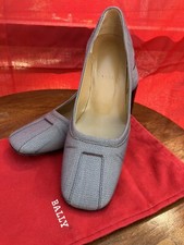 Vintage Bally Womens Shoe Cervia 6.5 Good condition. Cloth Gray Brown