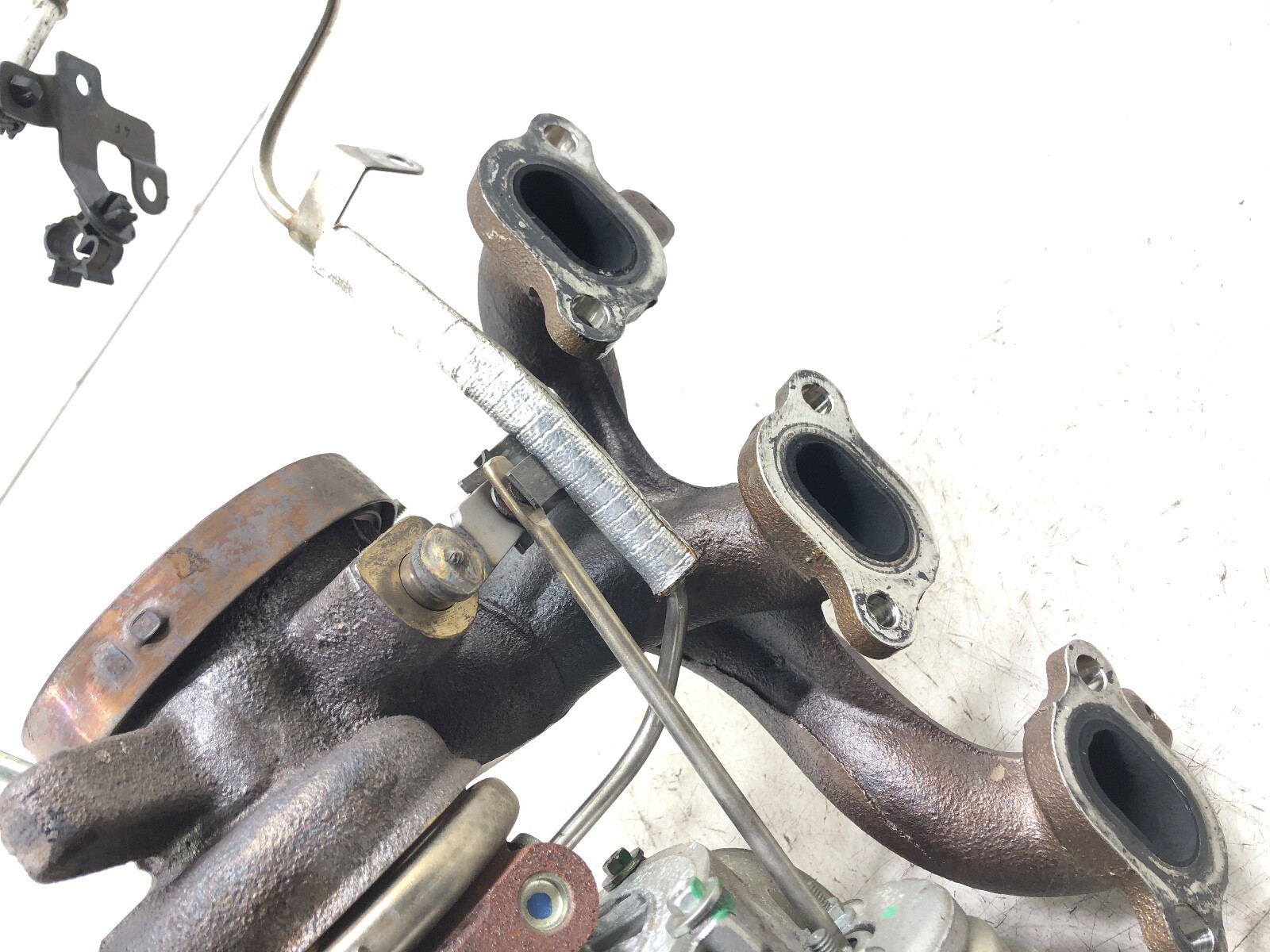 2014-2020 MASERATI GHIBLI S Q4 3.0 V6 LEFT DRIVER TURBOCHARGER MANIFOLD OEM 59K.