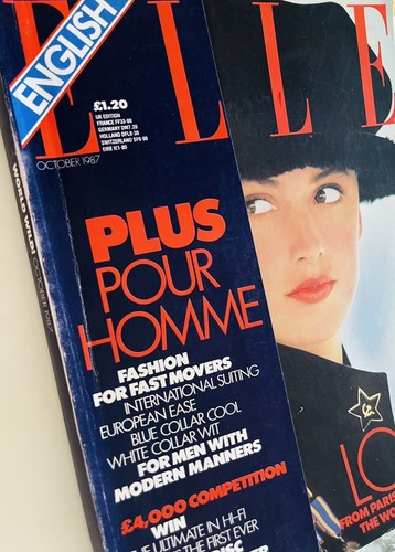 ELLE Magazine British Edition October 1987 RARE UK Lisa Graham Vintage - Picture 5 of 7