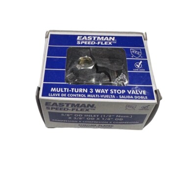 NEW Eastman 04351LF, Multi-Turn 3-Way Stop Valve   Fast Shipping  