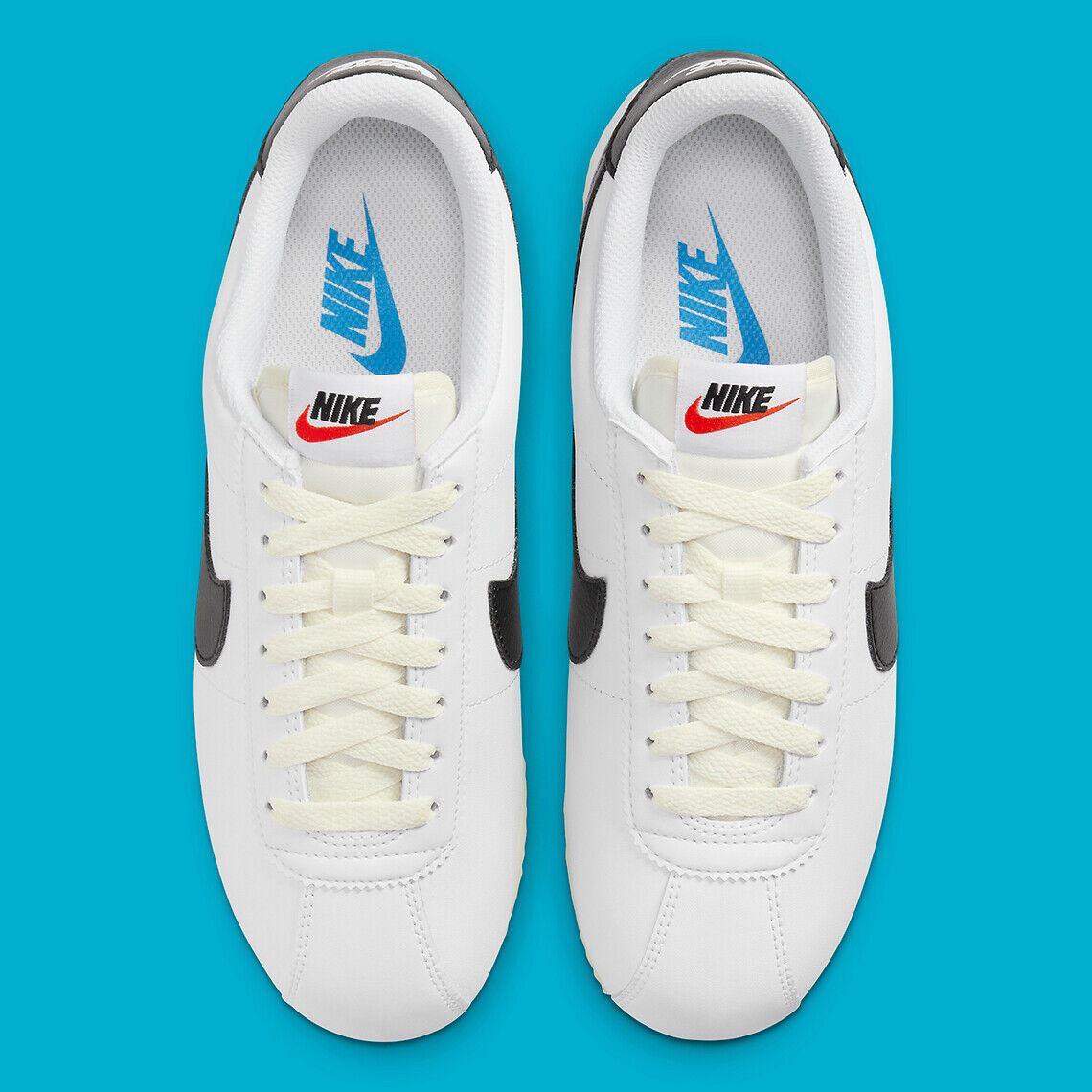 Nike Cortez Sneaker White Black Light Photo Blue Retro