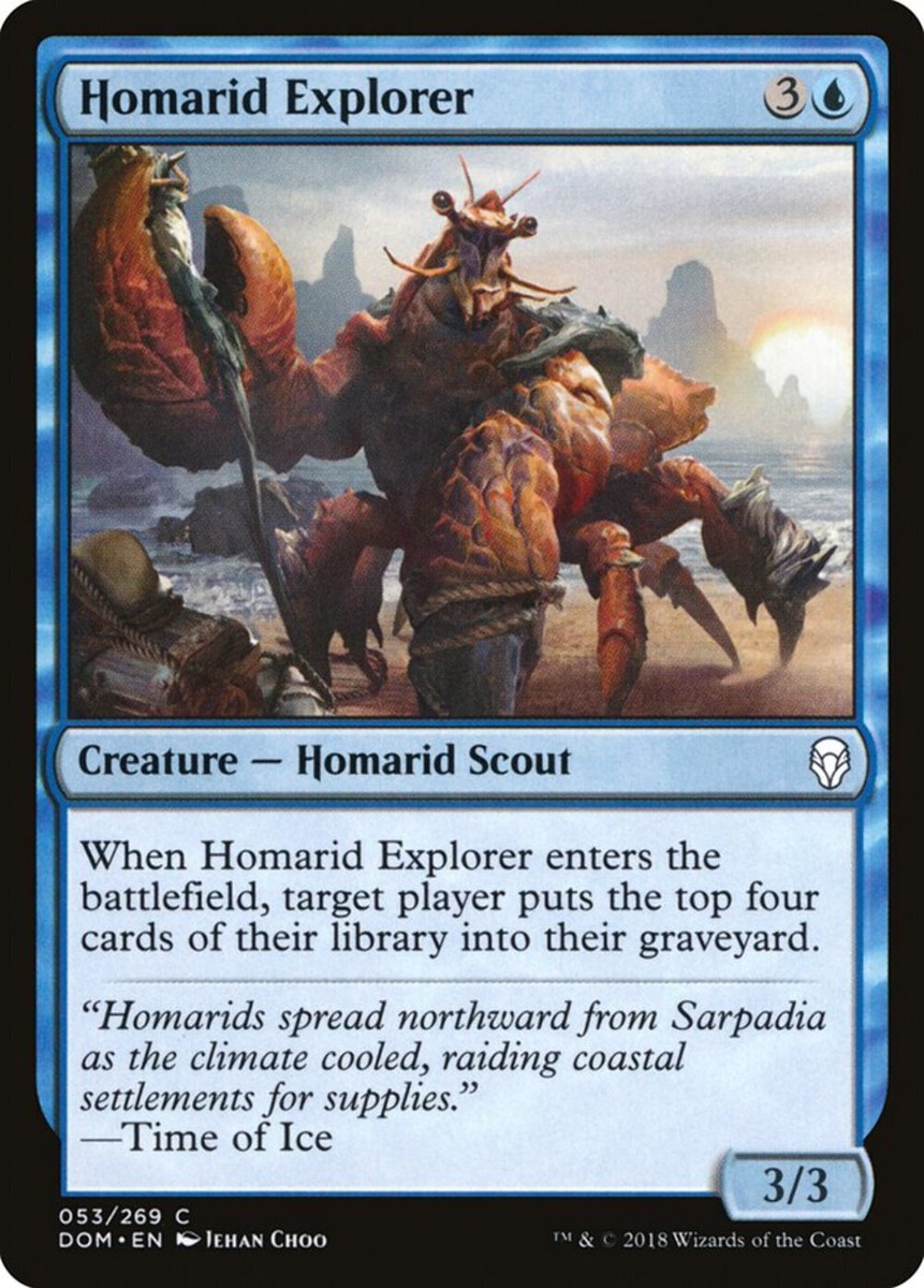 Magic MTG Homarid Explorer [Dominaria] | eBay