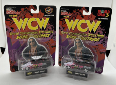 WCW nWo Nitro Streetrods 1:64 Die Cast Car Lot Bret Hitman Hart Road Wild WW3