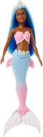 Barbie Dreamtopia Sirena Blaue Haare Mit Buntem Rosa SchwäNzchen 30Cm Puppe
