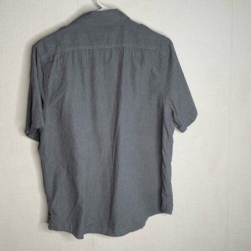 Ocean Current Button Up Short Sleeve Wrinkle Free Camp Shirt Men Size Medium Gra - Picture 9 of 11