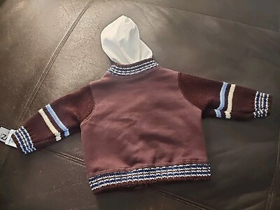Vintage Boyz By Nannette Full Zip Basketball Varsity Hoodie 6 - 9