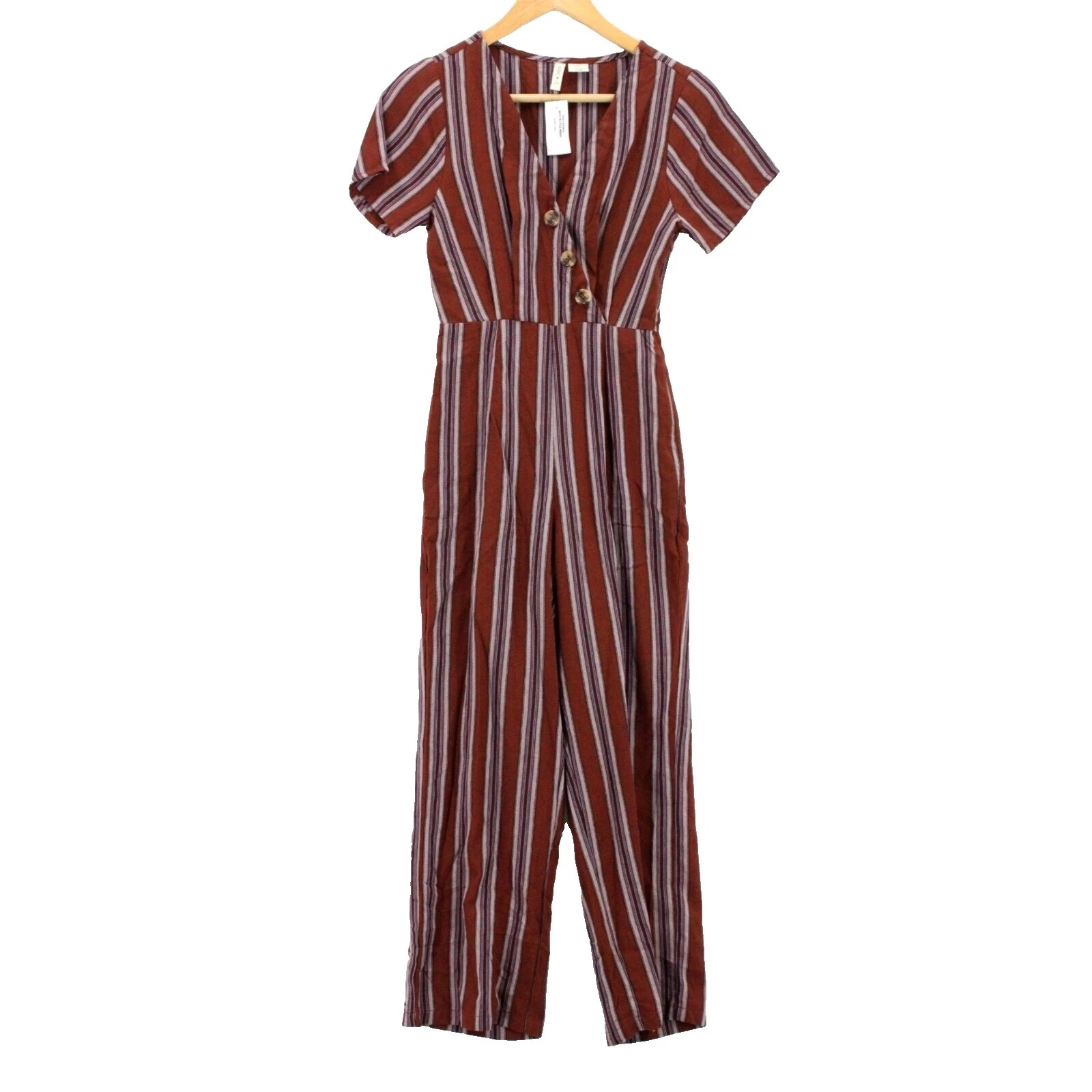 Mono a rayas de mezcla de algodón Jumpsuits & Rompers for Women