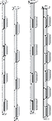 Aluminum Canes Securing Cryovials Artificial Insemination 13 mm 6 Tab 11.25" - Picture 1 of 1