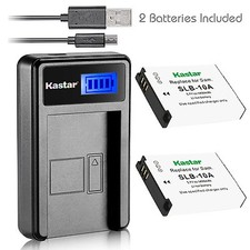 SLB-10A Battery LCD USB Charger for Samsung PL70 SL102 SL202 SL310 SL420 SL502