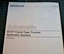CATERPILLAR D10T Tractor Dozer Hydraulic System Schematic Service Manual repair