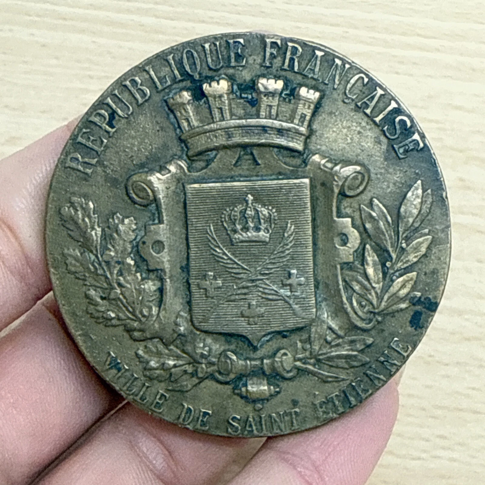 Médaille Ville De Saint-Étienne Exposition Industrielle 1891 Republique Fr