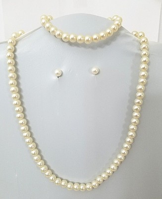 flower girl pearl necklace