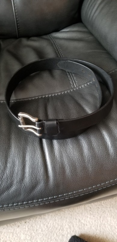 Genuine Leather Belt, Black in Color