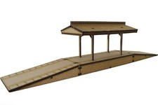OO/HO Platforms, Canopy & Ramp Selection by WWS - Model Railway MDF Scenery
