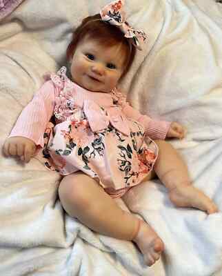 24In Artist Painted Reborn Bebe Doll Newborn Girl Finished Maddie Lifelike Gift