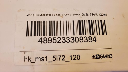 Interruptores de teclado mecánico HK Gaming 120 MS-1 Pro Blue Lake Linear 72cN - Imagen 5 de 7