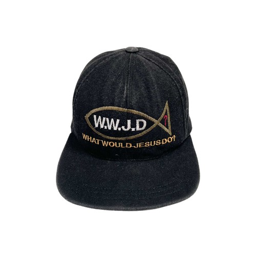 Vintage WWJD? What Would Jesus Do? Strapback Dad Hat- Embroidered