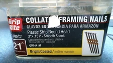 Grip Rite Plastic Strip Round Head 3" X .131" Smooth Shank Nails (GR0141M) FS