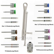 Implant Driver for 3i Megagen Hex 1.2mm Screwdriver Manual Torque Wrench Adapter