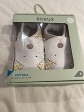 Bobux suola morbida bianca dalmata nuova con scatola XL 21-27 mesi