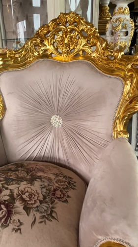 Ensemble canapé beige Louis XV ensemble canapé ancien rococo salon sofa set déco fait main - Vidéo 1 sur 1