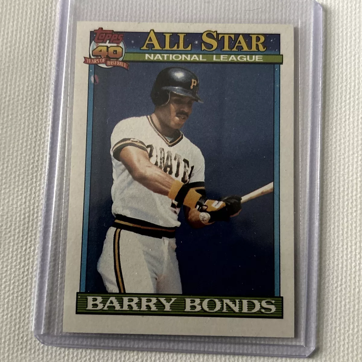Barry Bonds 1991 Pittsburgh Pirates Topps All-Star #401 PRINTING ERROR Barry Bonds 1991 Pittsburgh Pirates Topps All-Star #401 PRINTING ERROR