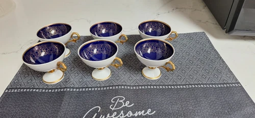Rare Arabia Porcelain Cofee Or Liquor Set Of 6.