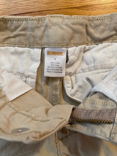 Gymboree Boys Sz 5 Khaki Pants 100% Cotton - Picture 3 of 3