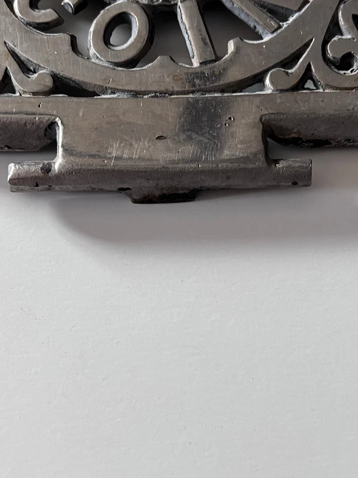 Estufa de monedas de oro antigua y rejilla de puerta de níquel de hierro fundido? Envío GRATIS Foto 4 de 4