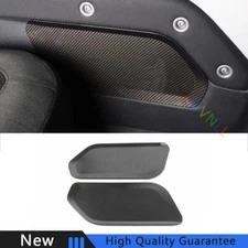 For Land Rover Defender 20-24 Carbon Fiber Central Console Storage Box Side Trim