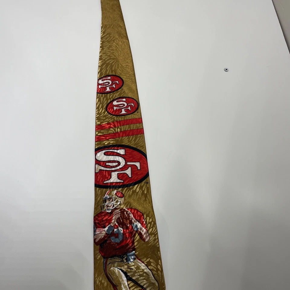 SAN FRANCISCO 49ER'S Classic Silk Tie. Team NFL. Forty Niner's - Image 4 of 4