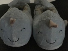 Marks and Spencer Girls/Ladies  'Whale' Slippers - Size 6 (Adult) - NEW