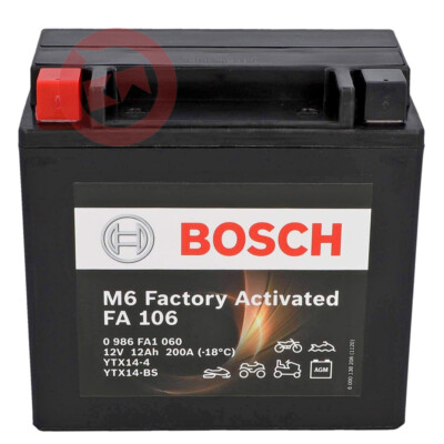 BOSCH AKKU YTX14-BS YAMAHA FZR Genesis / Exup 1000 1991-1995