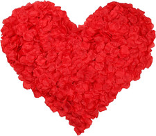 3000 Pcs Silk Rose Petals,Red Rose Flower Petals Decorations, Fake Rose Petals R