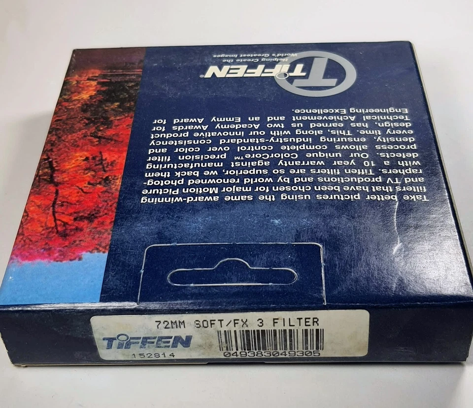 TiFFEN 72mm Soft FX 3 72SFX3 Authentic USA 72 mm E72 Remove Wrinkles & Blemishes - Image 3 of 4