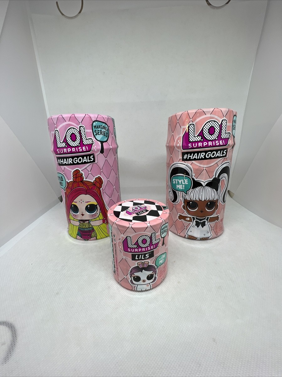 LOL Surprise HAIR GOALS Makeover Series (lot of 2) plus LILS