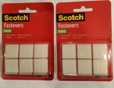 2 packs of Scotch Indoor Fasteners RF7020, 7/8 in x 7/8 in 22 mm x 22 mm 