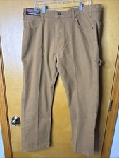 Dickies Men's Regular Fit Straight Duck Carpenter Pants - Brown 38x30