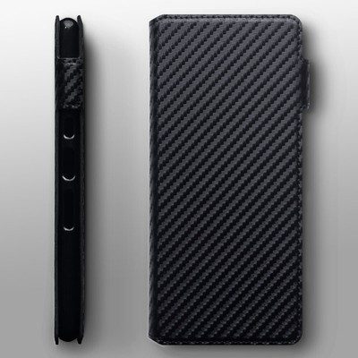 SAMSUNG GALAXY S10 PLUS CARBON FIBER BOOK CASE BLACK